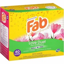 Fab Love Duet Laundry Powder Detergent 40 Loads 2.6lb. - $518.38 MXN