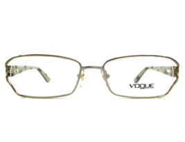 Vogue Eyeglasses Frames VO3798-B 656-S Brown Gold Rectangle Crystals 53-... - £30.05 GBP