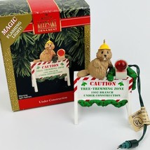 Hallmark Keepsake Ornament 1992 Under Construction Magic Flashing Light NIB Vtg. - £9.15 GBP