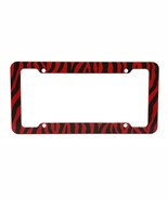 Zebra Red and Black License Plate Frame - $54.52 MXN