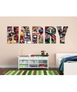 Marvel -Personalised Any Name Wall Decal Sticker artwork letter graphics... - $225.49 MXN+