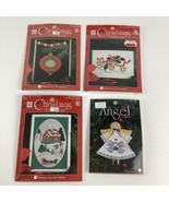 Christmas Cross Stitch Craft Project Lot Angel Skating Pond Jungle Bell ... - $67.63 CAD