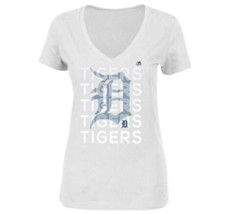 Majestic Women&#39;s Detroit Tigers Game Defining V-Neck T-Shirt White, Small - €14,60 EUR