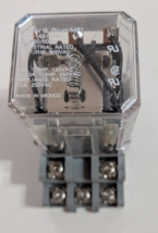 Potter &amp; Brumfield KUP-14A15-24 Relay With Contact Block 27E893 - $24.74