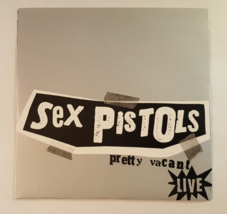 Sex Pistols Pretty Vacant Live 7&quot; Vinyl Silver Wax Uk 1996 + Backstage Pass M/M - $162.53