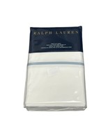 Ralph Lauren Drap Plat Palmer Percale TWIN Size Flat White Cotton Sheet ... - £39.33 GBP