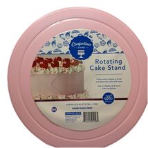 NEW Pink Rotating Cake Stand (360*), 10.8 x 2.8 in.—SHIPS IN 24 HRS! - $14.73