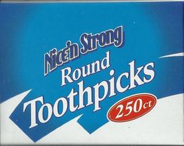 250 ROUND Wood birch TOOTHPICKS No Additives kitchen party bar Wooden picks - $18.65