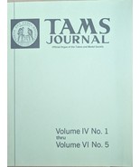 TAMS Journal Volume 1V No. 1 thru Volume VI No. 5 - €85,20 EUR