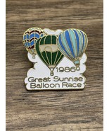 Vintage 1986 The Great Sunrise Balloon Race Hot Air Balloon Lapel Hat  K... - €6,87 EUR