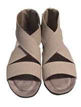 Pierre Dumas Kori-5 Womens Pale Gray Cushion Insole Open Toe Zip Sandal ... - £11.87 GBP