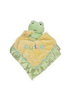 Carters Plush Frog Lovey Green Cutie Just One Year Rattle Security Blank... - £7.64 GBP