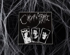 RARE Vtg 1990s CINEMA STRANGE Batcave Death Gothic Rock 1st Run Band Sti... - £11.45 GBP