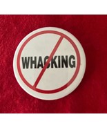Vintage Pin Back Button No Whacking 2 1/4&quot; Diameter - $13.53 CAD