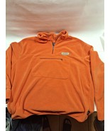 Vintage Mens 90&#39;s Polo Sport Ralph Lauren Orange Fleece 1/4 Zip XXL Pull... - $39.55