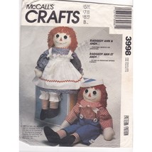 UNCUT Vintage Craft Sewing PATTERN McCalls 3998 Little Raggedy Ann and Andy Doll - $37.74