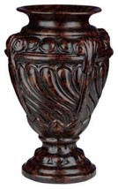 Vase Traditional Lodge Swirl Resin Hand-Painted Hand-Cast Painted - £214.53 GBP