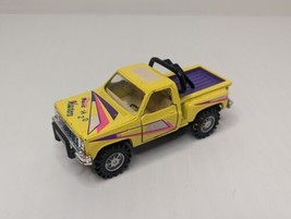 Vintage Maisto 1/49 Chevy 4x4 RARE Yellow Wave Masters Pull Back Truck *... - £21.74 GBP