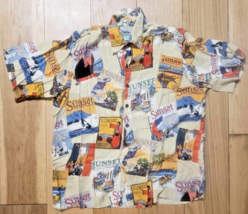 Vintage Reyn Spooner Hawaiian Shirt Sunset Magazine Mens Medium Rayon Fr... - £25.02 GBP