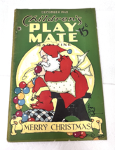 Dec 1940 Children&#39;s Play Mate Merry Christmas Santa Cover Paper Dolls Uncut - $452.07 MXN