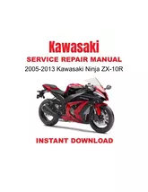 2005-2013 Kawasaki Ninja ZX-10R Service Repair Workshop Manual - $23.94 CAD