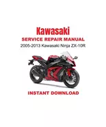 2005-2013 Kawasaki Ninja ZX-10R Service Repair Workshop Manual - $14.10 CAD