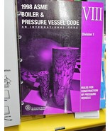 1998 ASME BOILER &amp; PRESSURE VESSEL CODE AN INTERNATIONAL CODE VIII-DIVIS... - $650.00