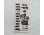 1966 1880 Train Hill City Keystone South Dakota Travel Brochure - £19.77 GBP