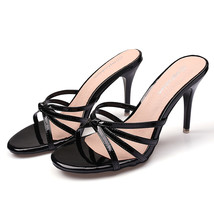 New Super High Woman Slippers Fashion Women Shoes Thin Heels High Heels Modern S - £26.65 GBP