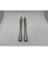 Pair of Mikasa Stainless Steel SWEET PEA Dinner Knives - $29.99