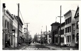 Frederick Maryland View on S Market St Kids Cafe Residences Repro Postcard U14 - £7.79 GBP