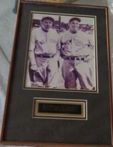 Nice Framed Licensed Photographic Baseball Print – Ruth and Gehrig – FRAMED - £70.08 GBP