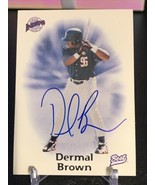 1998 Best The Best Dermal Brown minor league auto rookie Spokane Indians  - $3.80
