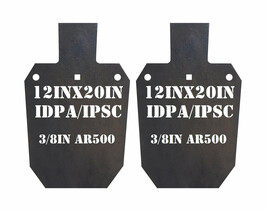 Magnum Target 12x20 IDPA AR500 Gong Shooting Target - 3/8in Rifle Target... - £137.48 GBP