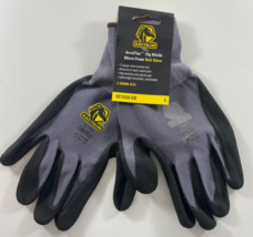 Black Stallion GC1525-GB Nitrile Micro-Foam Knit Glove Gray/Black Large - £11.67 GBP