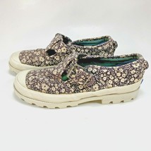 Keds Dark Blue Floral Mary Jane Sneakers Tennis Shoes Buckle Strap Size 7 - £19.80 GBP