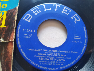 Perlite de Huelva Granada Dio Suoi Garofano 1967 - Single LP vinilo 7 " G+ Item image 2