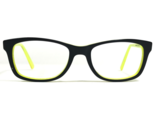 Nike Kids Eyeglasses Frames 5509 029 Black Neon Yellow Rectangular 48-17... - $37.19