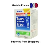 10 Box Alcon Tears Naturale Free 32 Vials (0.8ml/each), Imported From Singapure - £196.61 GBP