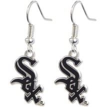 aminco womens MLB Chicago White Sox Dangler Earrings, Silver, 2-inches - $291.29 MXN