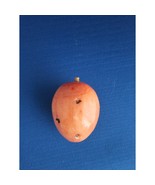 Vintage Alabaster Marble Carved Stone Fruit - Small 2-1/2&quot; tall - Red w/... - $12.86