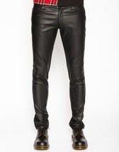 Men&#39;s Leather Pant J EAN S Thigh Fit Pants Trousers Breeches Bluf Lederhosen - £89.57 GBP