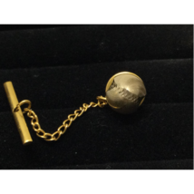 Vintage Swank Gold Tone Tie Tack Mixed Textured Reflective Unique Simple  - £7.78 GBP