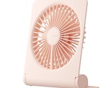 Small Desk Fan, Portable Usb Rechargeable Fan, 160 Tilt Folding Personal... - £44.06 GBP