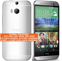 HTC ONE (M8) EMEA 2gb 16gb Quad-Core 4.0mp Led Flash 5.0&quot; Android 4g Sma... - £124.88 GBP