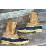 Vintage LL Bean Maine Hunting Shoe Cursive Label Women’s 7 Duck Boot - $40.85 CAD