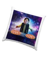 Cat Pizza DJ Square Pillow Cases - Space Cat Pillow Cover - Cool Pillowcase - £13.27 GBP