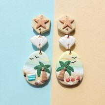 Dangle Beach Earrings • Sea Starfish • Ocean Jewelry • Summer Earrings •  Unique - £22.43 GBP