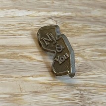 Vintage NJ and You New Jersey Souvenir Travel Lapel Pin Pinback KG JD - $7.92