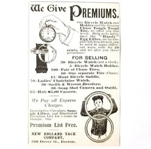 New England Tack Co Bicycle Watch 1897 Advertisement Victorian Gifts ADB... - $368.38 MXN